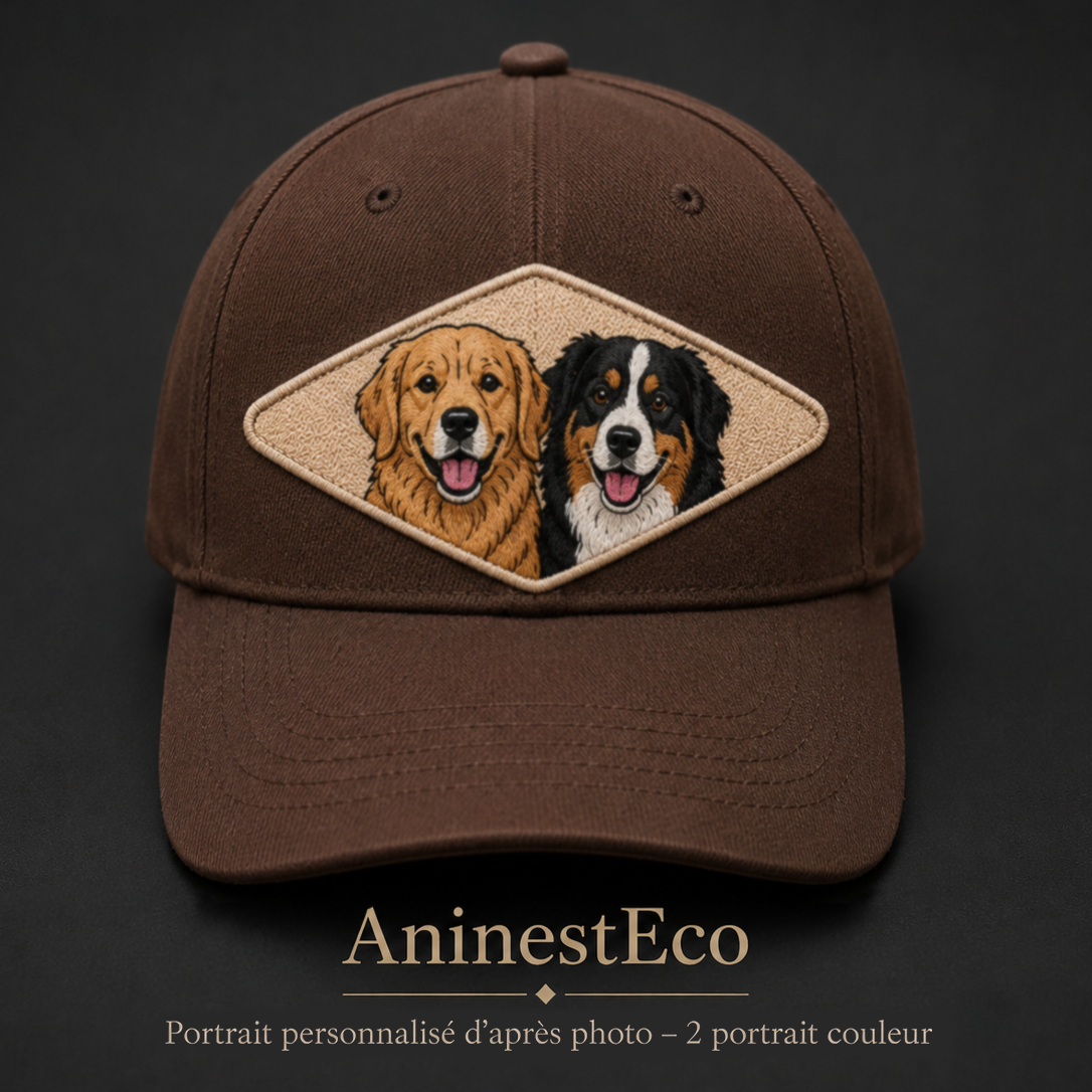 La Casquette personnalisée – Portrait couleur