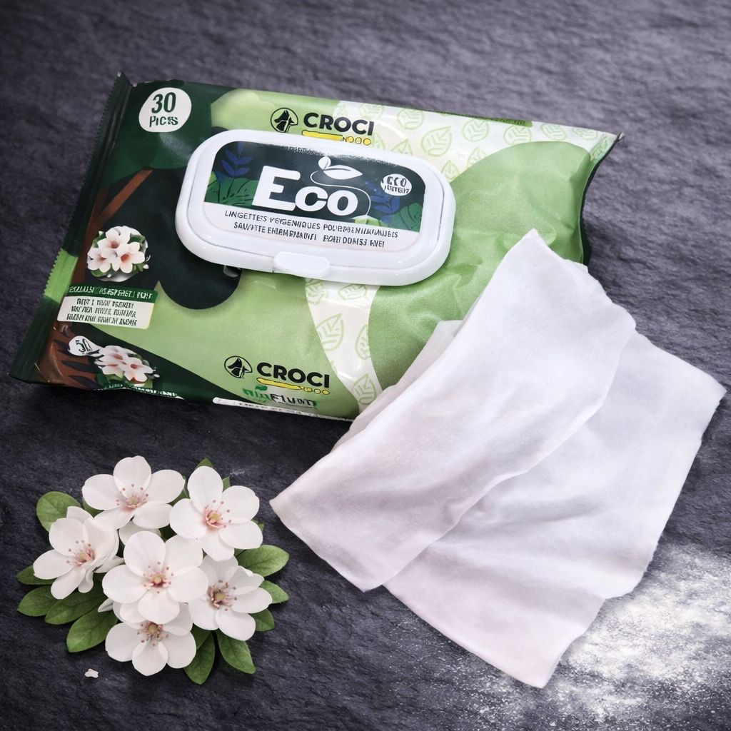 Lingettes Eco Talc & Fleurs Blanches