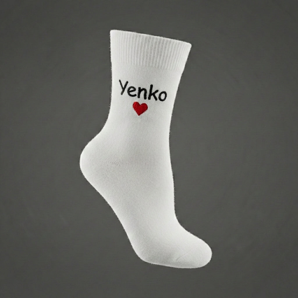 Chaussettes personnalisées – Spécial Saint-Valentin 🖤🐾