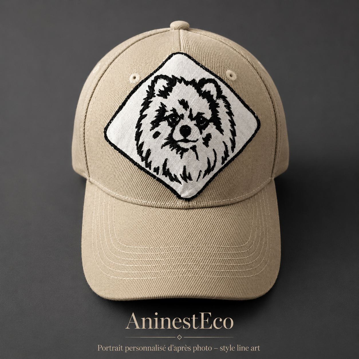 La Casquette personnalisée – Portrait line art