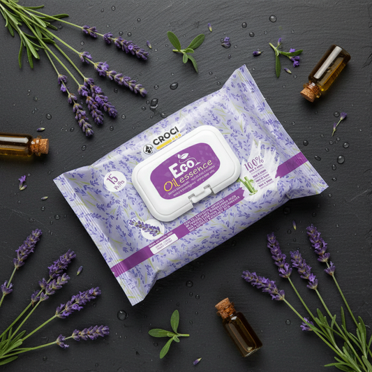 Lingettes Eco en Bambou aux Huiles Essentielles de Lavande