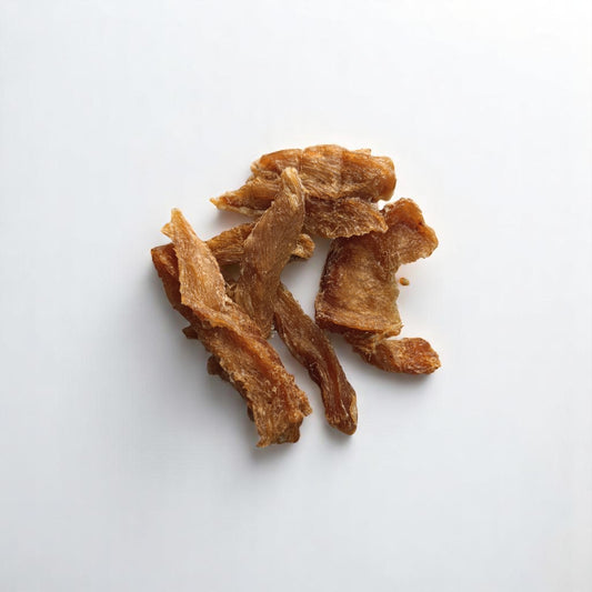 Morceaux de filet de poulet séché