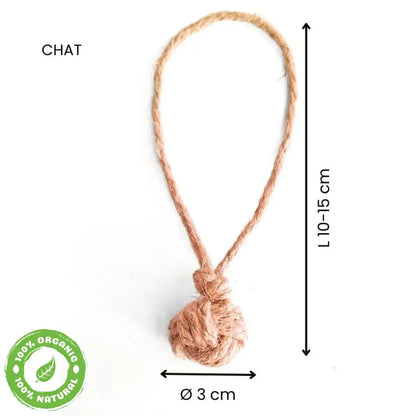 La Balle Avec Poignée Chat: Ø 3 Cm L 10-15 Corde Pour Chien