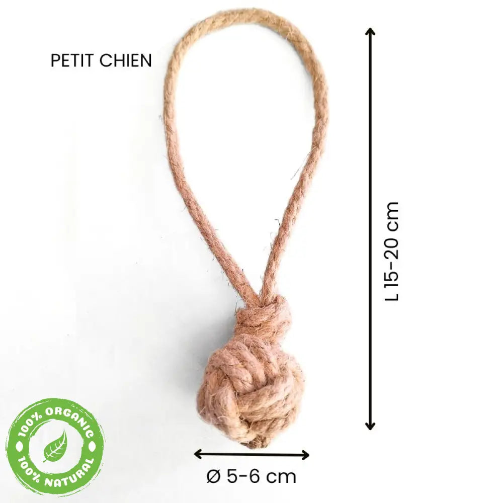 La Balle Avec Poignée Petit Chien: Ø 5-6 Cm L 15-20 Corde Pour