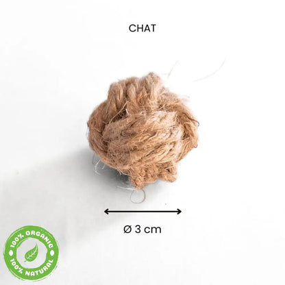 La Balle Chat: Ø 3 Cm Chanvre Chat Chien